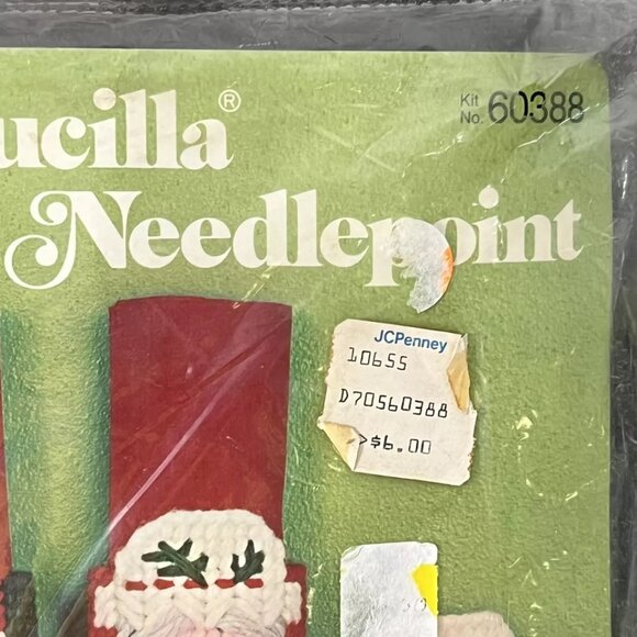 Bucilla Christmas Needlepoint Kit Napkin Rings #60388 Santa Claus Mrs. Claus NIP - Picture 2 of 7